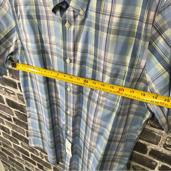 NWT Brooks Brothers Plaid Short Sleeve Regular Fit Shirt - Picture 9 of 9